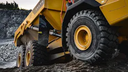 Reinforced axles withstand heavier loads and higher torque than predecessor Volvo articulated haulers. Reinforced axles withstand heavier loads and higher torque than predecessor Volvo articulated haulers.