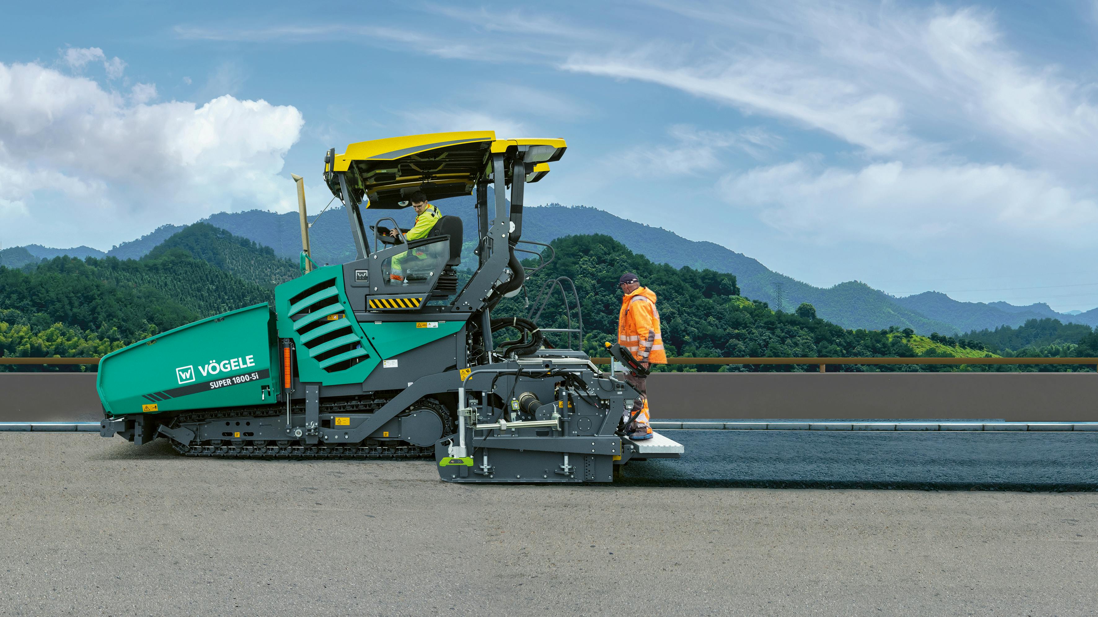 Vogele asphalt paver