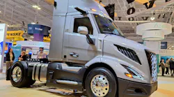 Daycab VNR displayed at Technology & Maintenance Council’s truck show in Nashville, Tennessee, has a single drive axle for regional delivery service. Tandem rear axles and three sleeper-cab versions will also be available when the new model enters production late this year. Daycab VNR displayed at Technology & Maintenance Council’s truck show in Nashville, Tennessee, has a single drive axle for regional delivery service. Tandem rear axles and three sleeper-cab versions will also be available when the new model enters production late this year.