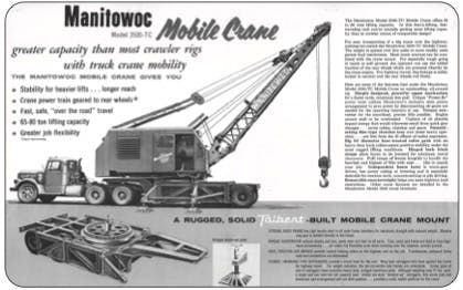 The 3500-TC Mobile Crane. (Manitowoc Form No 12-57, 1959)