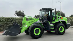 LiuGong electric wheel loader. LiuGong electric wheel loader.