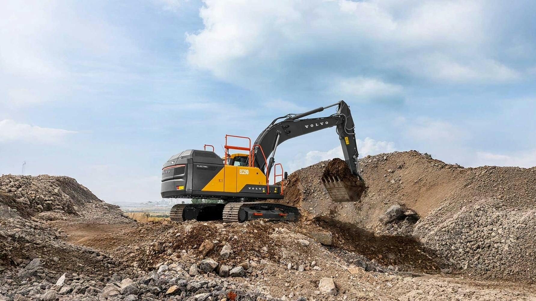 Volvo EC230 Electric excavator.