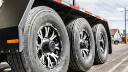 Construction equipment trailer tires. Construction equipment trailer tires.