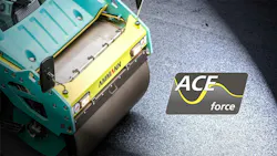 Ammann ACE Compaction Technology M203 roller on asphalt Ammann ACE Compaction Technology M203 roller on asphalt
