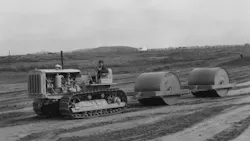 Caterpillar and rollers Caterpillar and rollers