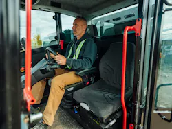 Prinoth Panther T23r Crawler Carrier cabin with operator. Prinoth Panther T23r Crawler Carrier cabin with operator.