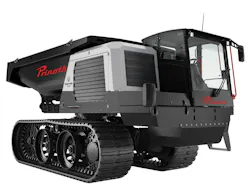 The Panther T23r compact crawler carrier on a white background. The Panther T23r compact crawler carrier on a white background.