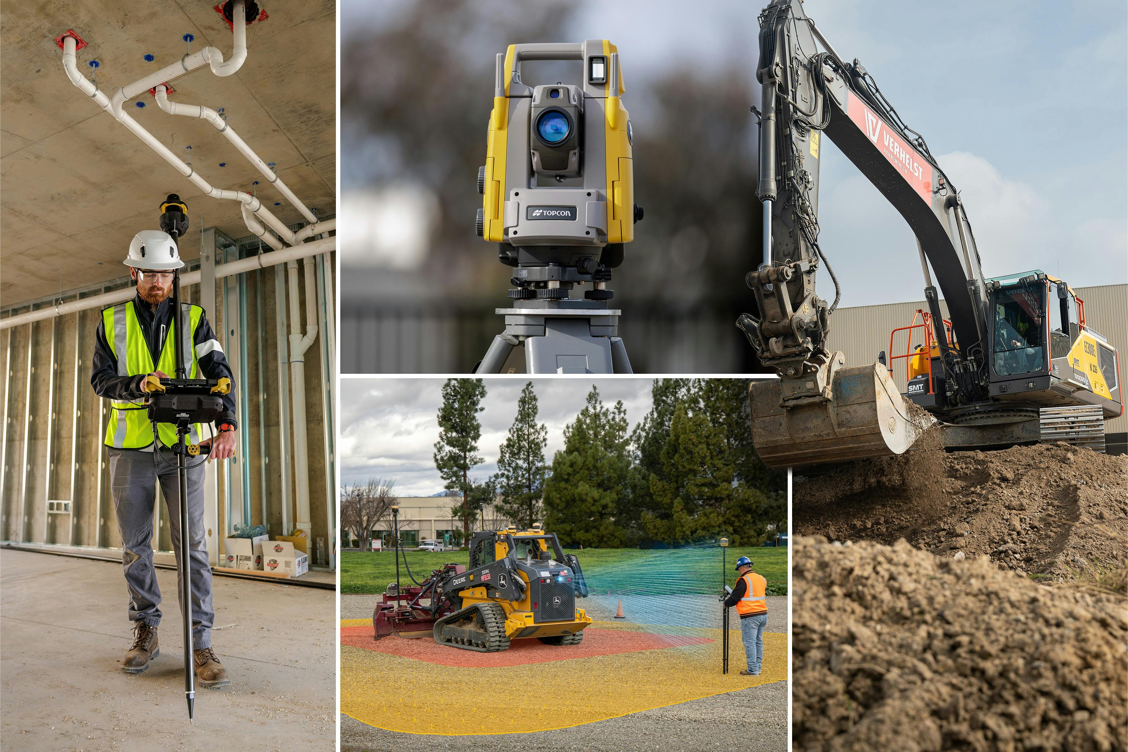 Topcon Conexpo product collage.