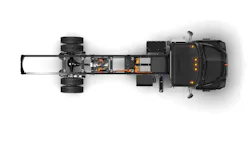 Mack Truck MD Electric overhead shot Mack Truck MD Electric overhead shot