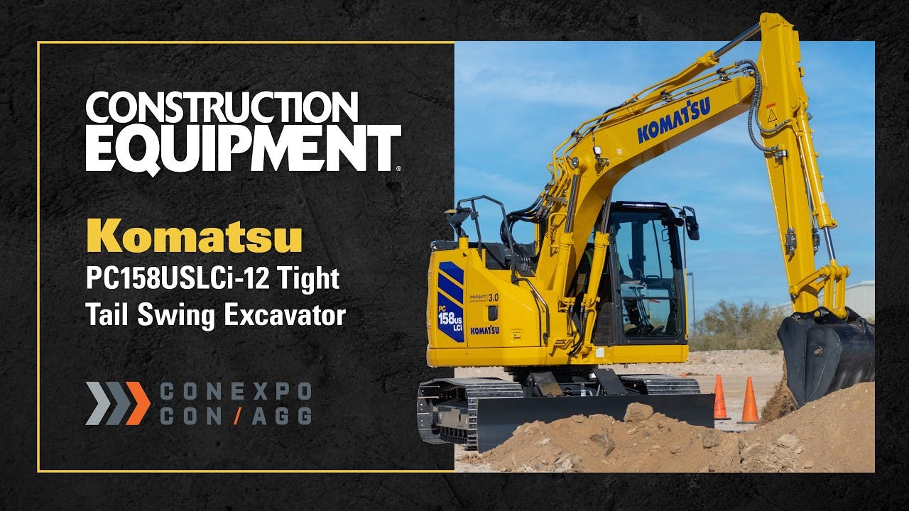 Small Excavator, Big Brain 🧠 Komatsu's PC158USLCi-12 Tight Tail Swing Excavator Walkaround
