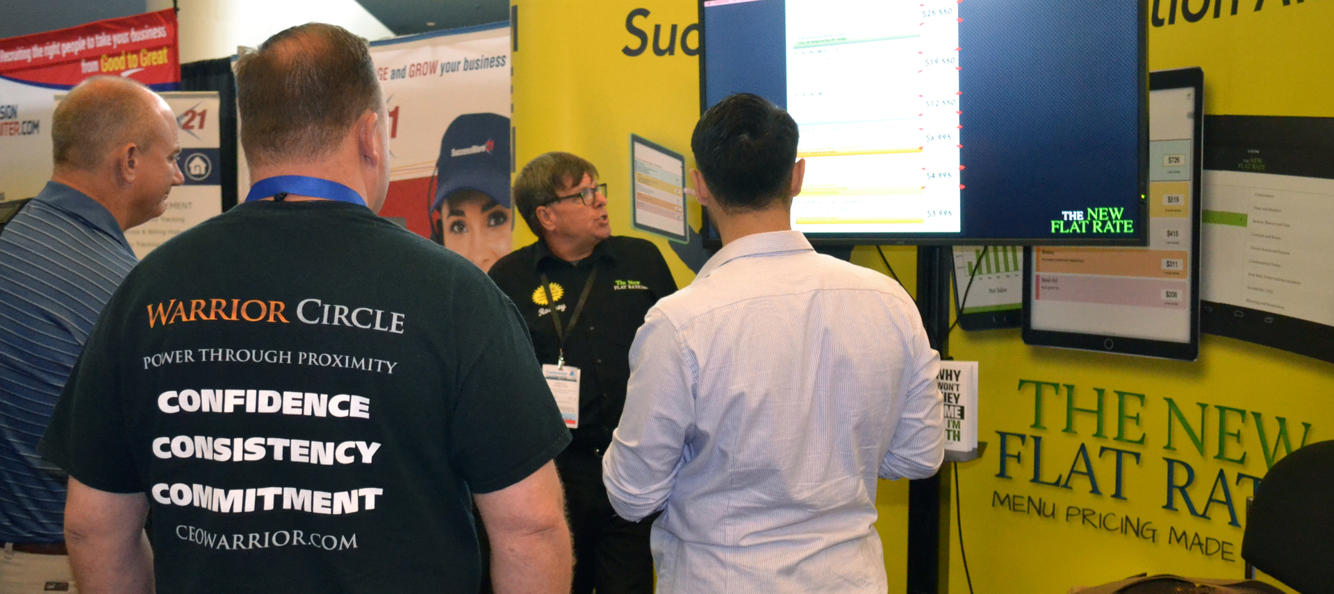 rodney koop speaks at trade show