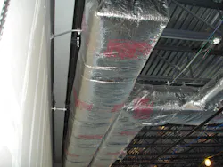 ADPT 0808HP tape on ductwork ADPT 0808HP tape on ductwork