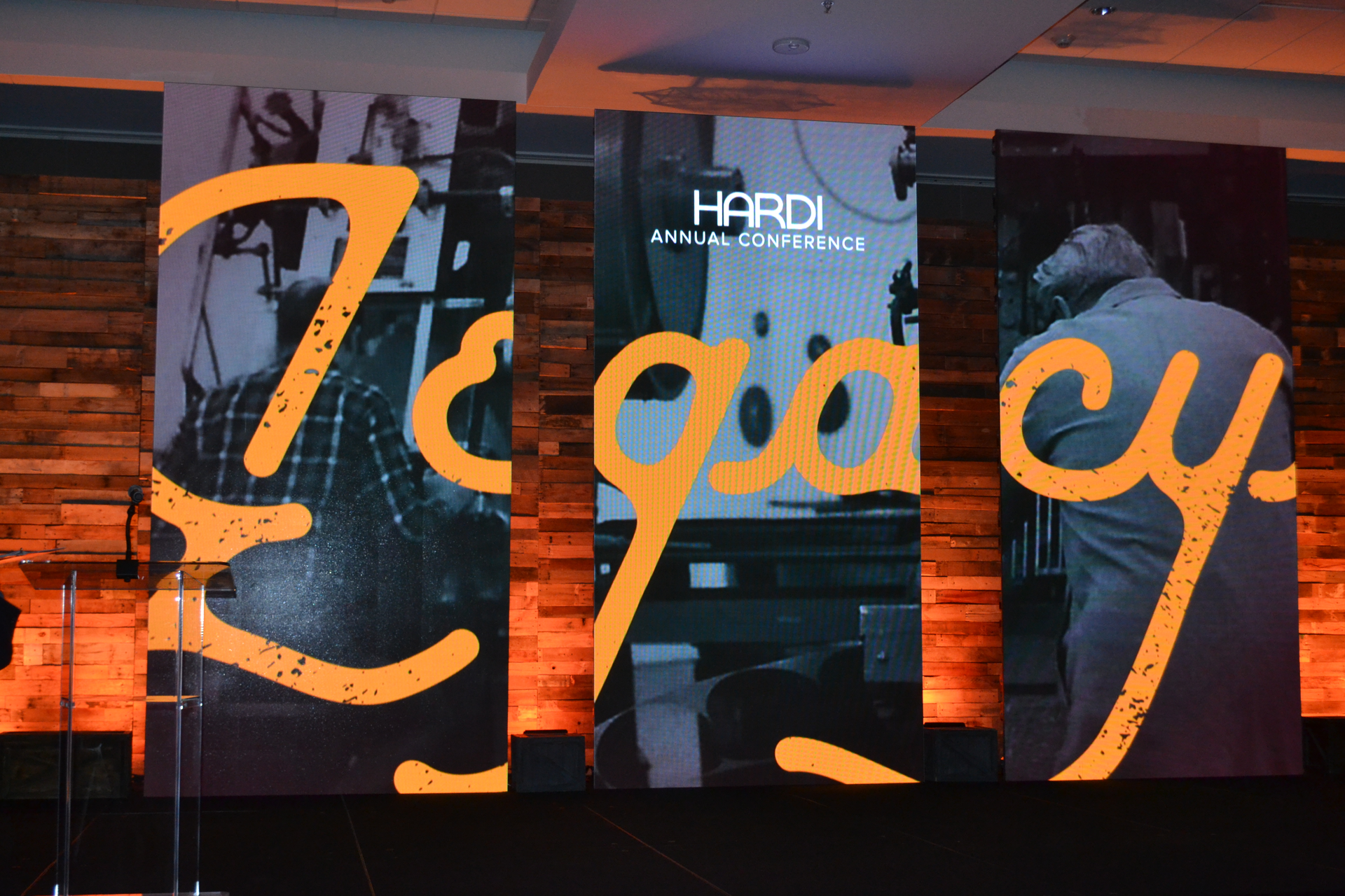 Hard Legacy stage signage