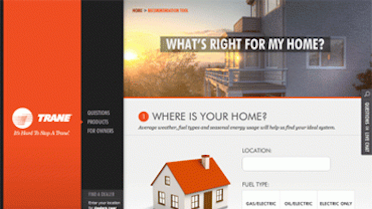 Trane S New Website Helpfuland Easy To Navigate Contracting Business