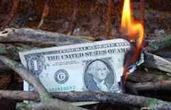 Poor cash flow is like burning money Poor cash flow is like burning money