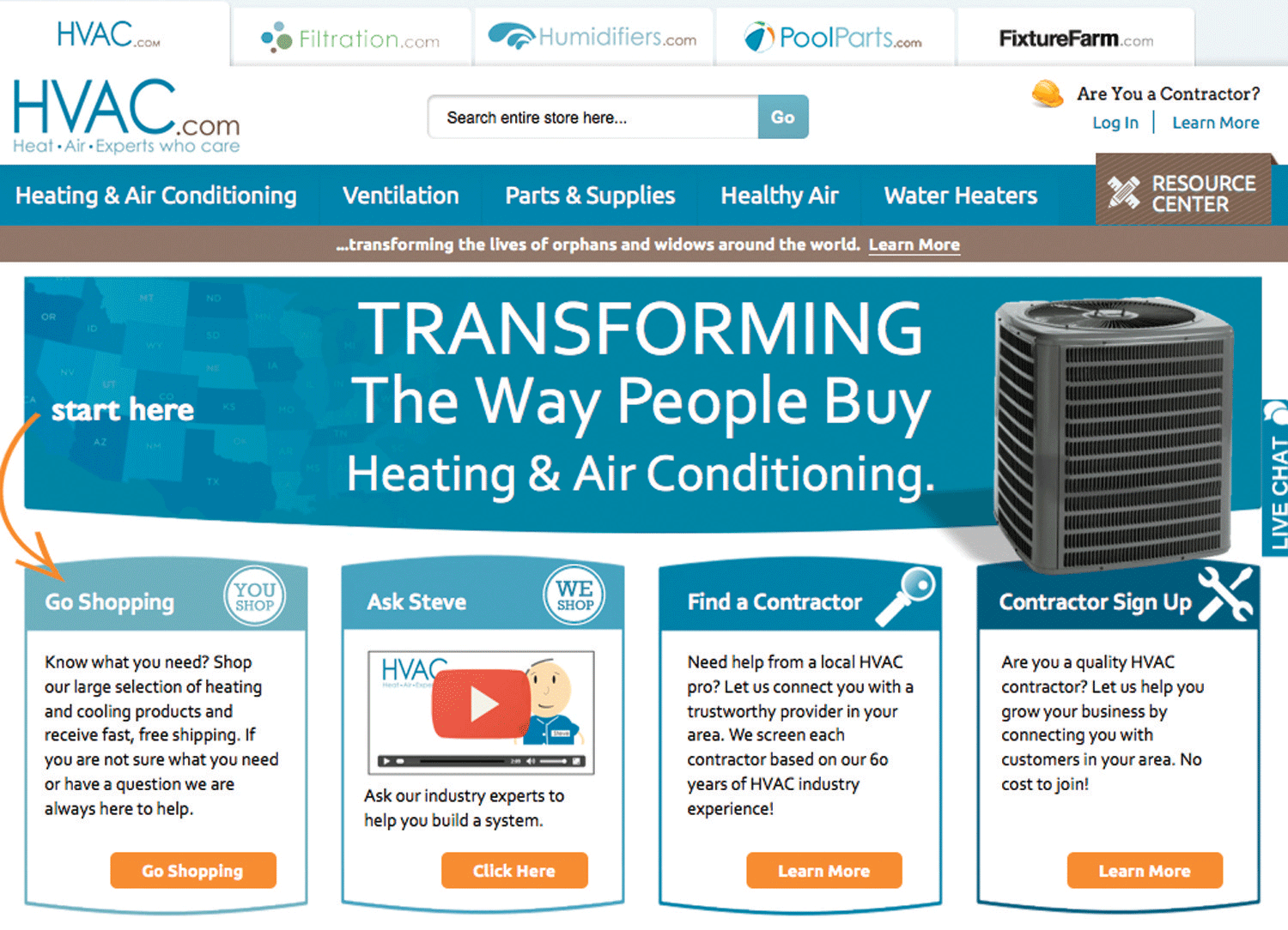 Through HVACcom customers across the US have the option of buying systems online and then either finding an installer through separate channels or they can provide the HVACcom team with information related to the size of the home their comfort needs and expectations That information is then put out to bid to area contractors who submit a bid to HVACcom