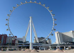 It takes 30minutes to complete one revolution on the 39High Roller39 Tourist comfort in 100F temperatures is essential Photo courtesy Luvata It takes 30minutes to complete one revolution on the 39High Roller39 Tourist comfort in 100F temperatures is essential Photo courtesy Luvata