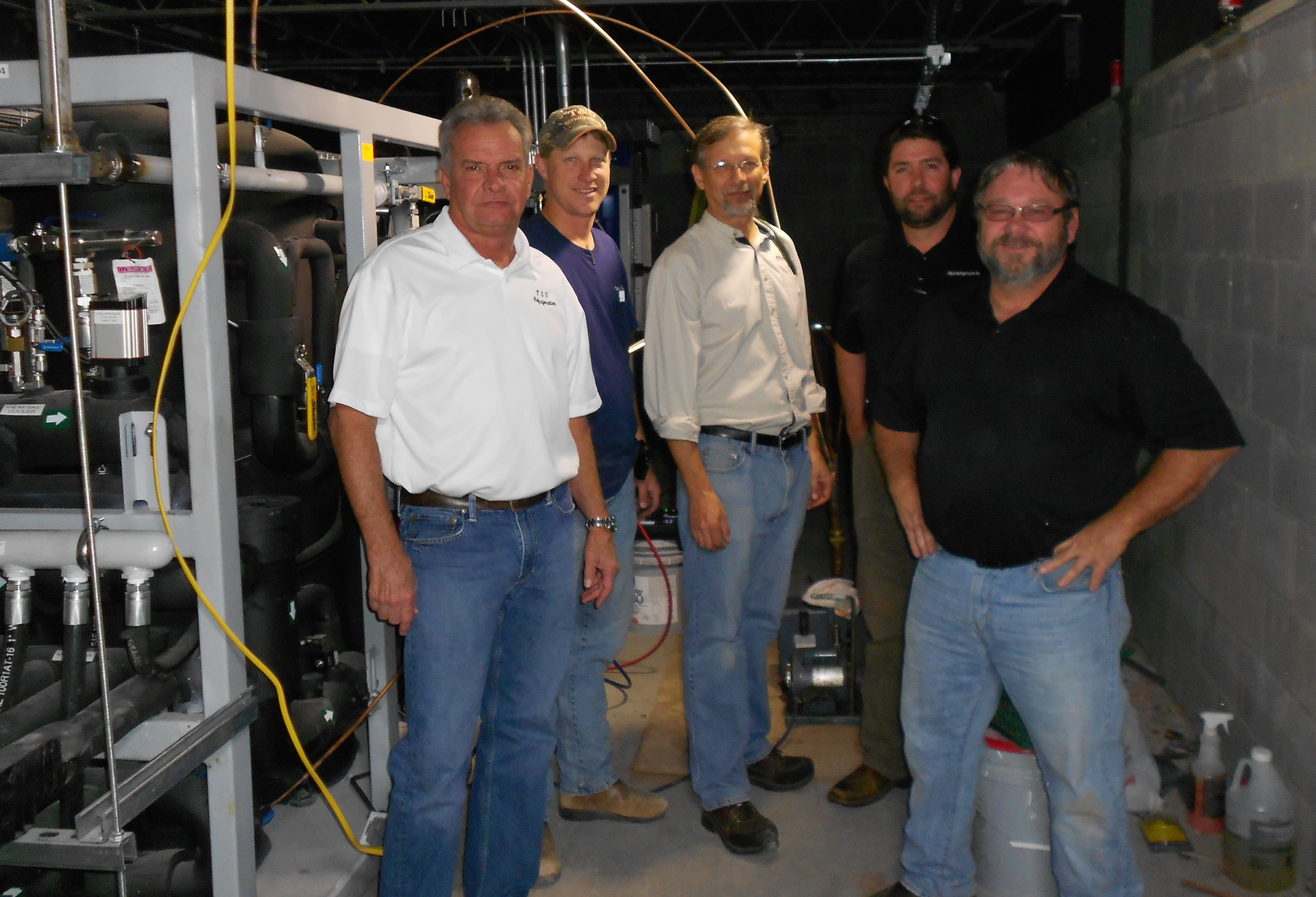 Pictured in the above photo at the Sprouts Dunwoody store are from left Steve Tibbetts and David Wood TampO Refrigeration Bill Katz Hillphoenix Lane Tibbetts TampO Refrigeration and Rusty Walker Hillphoenix Photo by Terry McIver