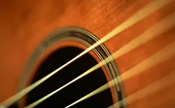 Guitar closeup Comfortech 2014 in Nashville TN Guitar closeup Comfortech 2014 in Nashville TN