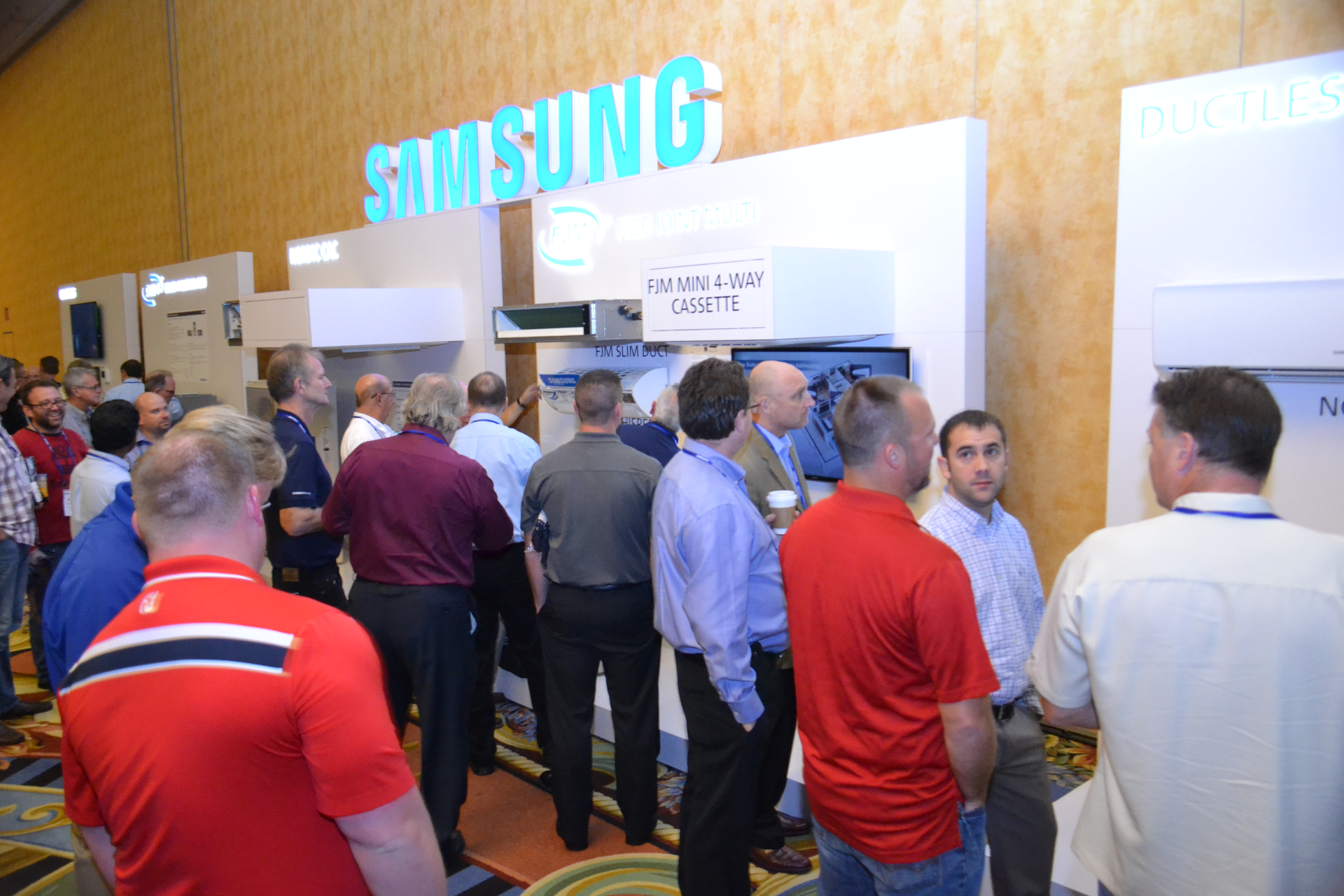The Samsung Product Expo provided opportunities for contractordealersalesperson discussions