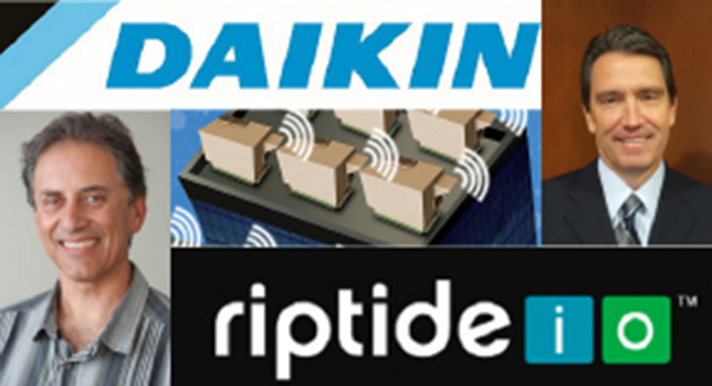 Michael Schwartz top right will join the Riptide board of directorsMike Franco CEO and cofounder Riptide IO said ldquoAs wersquove partnered over the last two years we believe as does Daikin Applied that there is significant potential in moving beyond the HVAC arena to the total building offeringquot