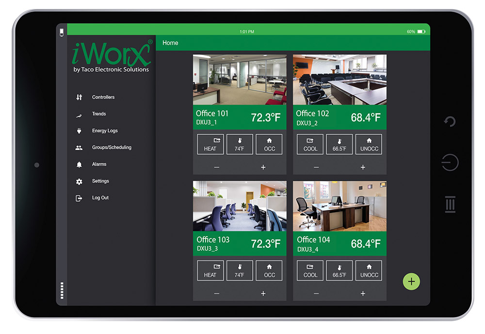 Taco iWorx provides building owners with custom integration and dramatically reduced installed cost