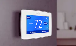 The Sensi Touch WiFi Thermostat has a highdefinition color touchscreen and a clean design to fit the modern home The Sensi Touch WiFi Thermostat has a highdefinition color touchscreen and a clean design to fit the modern home