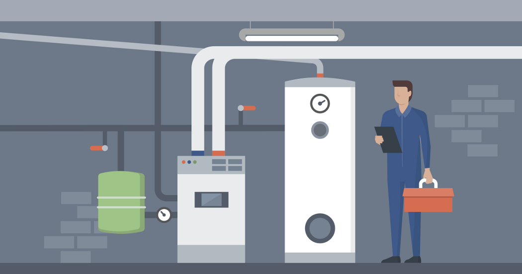 residential boiler room
