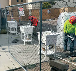Soon to be a familiar sight at the site: portable handwashing stations. Soon to be a familiar sight at the site: portable handwashing stations.