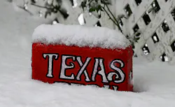 Texas Sign Snow Texas Sign Snow