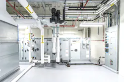 The limited space available for equipment posed a project challenge, which Wiegmann was able to overcome through careful planning and coordination with other trades. The limited space available for equipment posed a project challenge, which Wiegmann was able to overcome through careful planning and coordination with other trades.