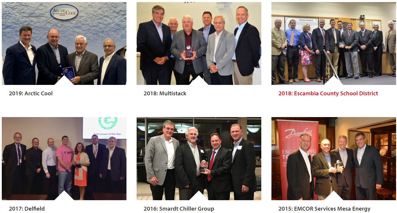 Six of the previous EnVisioneer Winners