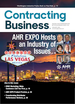 Our January cover is devoted to the AHR EXPO, and pictures six of the many industry experts who will be speaking on the issues during educational sessions. Our January cover is devoted to the AHR EXPO, and pictures six of the many industry experts who will be speaking on the issues during educational sessions.