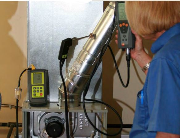 checking furnace combustion