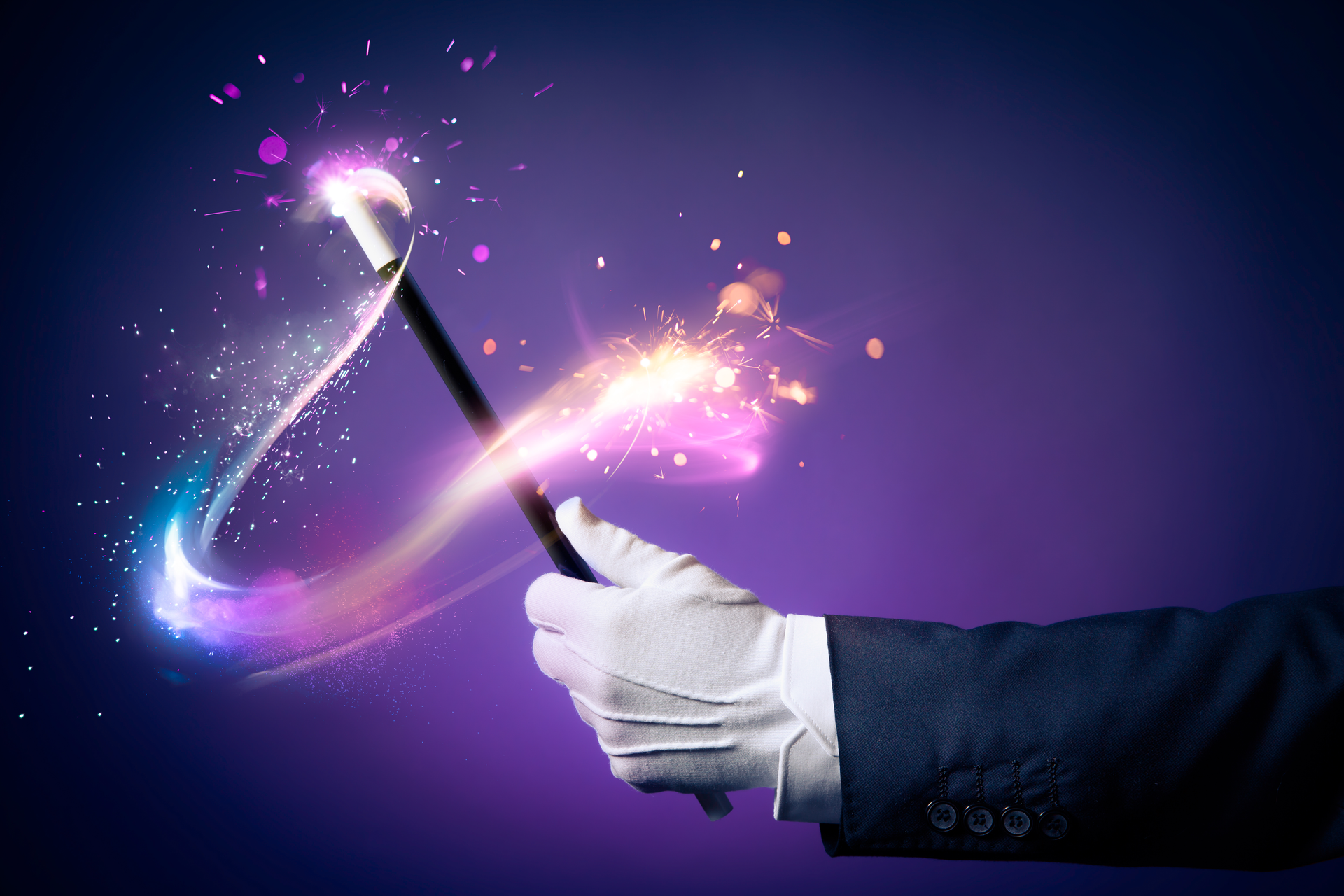 magic wand magician hand