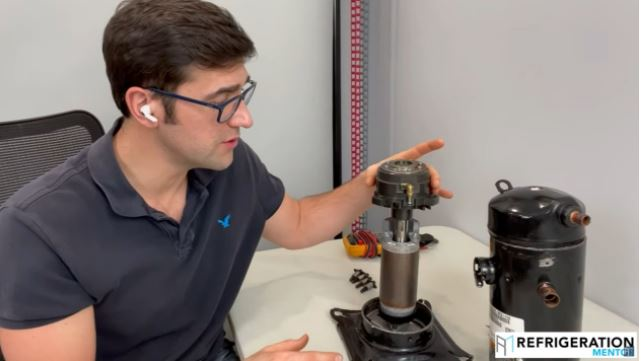 Trevor Matthews during one of Refrigeration Mentor's virtual courses.