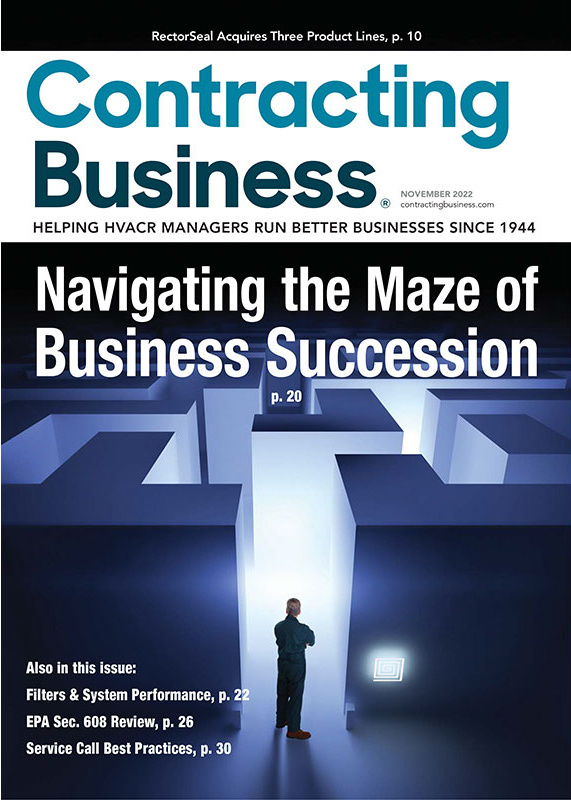 CONTRACTING BUSINESS NOVEMBER 2022 DIGITAL MAGAZINE cover image