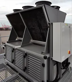 ASDA’s Bootle supermarket initially deployed a transcritical R-744 CO2 booster system during the 2007 reconstruction, comprised of two central medium temperature racks and one low temperature rack with one common remote gas cooler. ASDA’s Bootle supermarket initially deployed a transcritical R-744 CO2 booster system during the 2007 reconstruction, comprised of two central medium temperature racks and one low temperature rack with one common remote gas cooler.