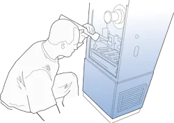 If Obvious Adams was a technician, he would visually inspect the HVAC equipment instead of jumping straight to testing. If Obvious Adams was a technician, he would visually inspect the HVAC equipment instead of jumping straight to testing.