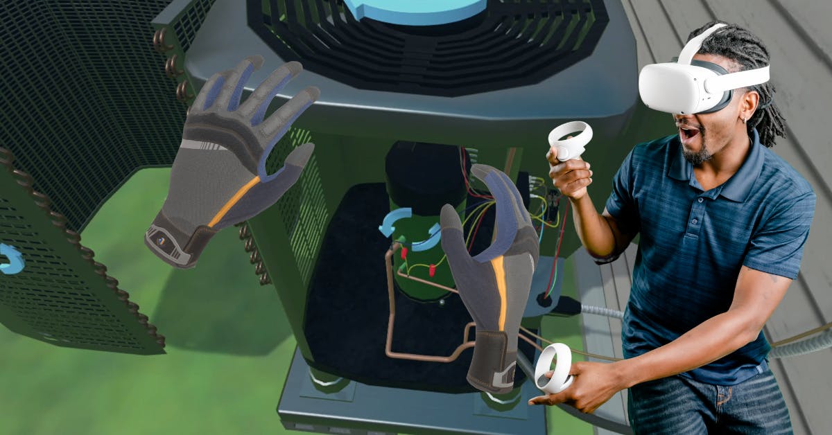 Interplay Learning's platform combines AI, instructor-led sessions, online simulations, and VR, and offers courses covering subjects such as HVAC supplies; leak, evacuation, and charging; thermostats and heating controls; and NATE ready-to-work exam preparation.