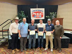 This year’s HVAC contest winners included: First Place – Cole Kelley, Pipefitters Local 537 Boston, Boston, Masachusetts (middle); Second Place – Jantzen Fisher, Midwestern Mechanical, Rapid City, South Dakota (left); and Third Place – Will Lauseng, Waterbury Heating & Cooling, Sioux Falls, South Dakota (right). This year’s HVAC contest winners included: First Place – Cole Kelley, Pipefitters Local 537 Boston, Boston, Masachusetts (middle); Second Place – Jantzen Fisher, Midwestern Mechanical, Rapid City, South Dakota (left); and Third Place – Will Lauseng, Waterbury Heating & Cooling, Sioux Falls, South Dakota (right).