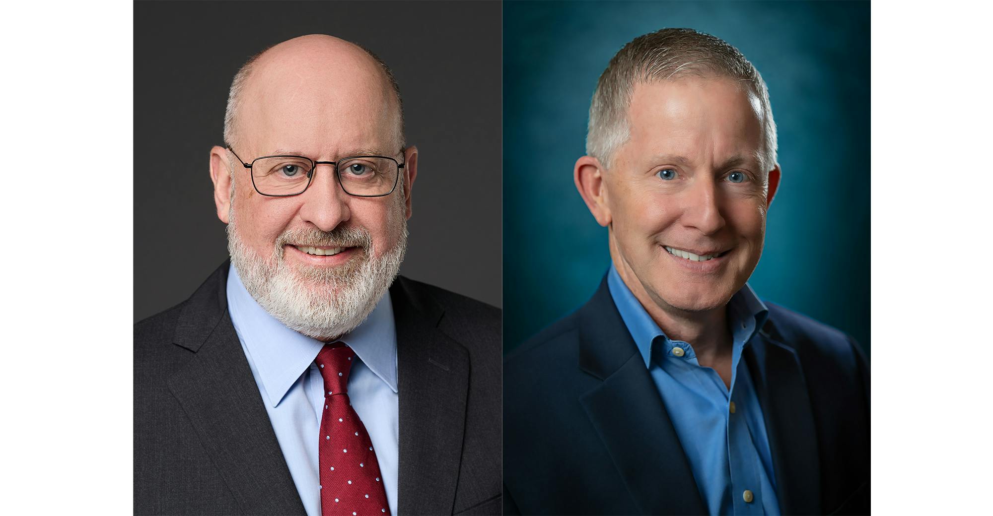 METUS CEO Mark Kuntz (right) will retire March 31, after nearly two decades with the company. Andrew Kelso (left), the company&rsquo;s COO, will succeed Kuntz as CEO.