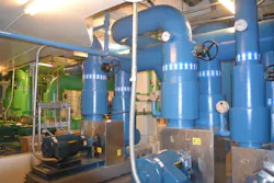 The penthouse mechanical room The penthouse mechanical room