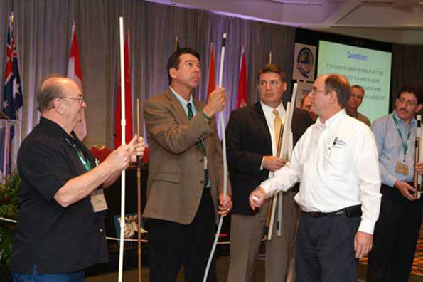 The ETS attracts experts such as Gary Klein seen here in the white shirt who39s an expert in hot water delivery systems and conservation