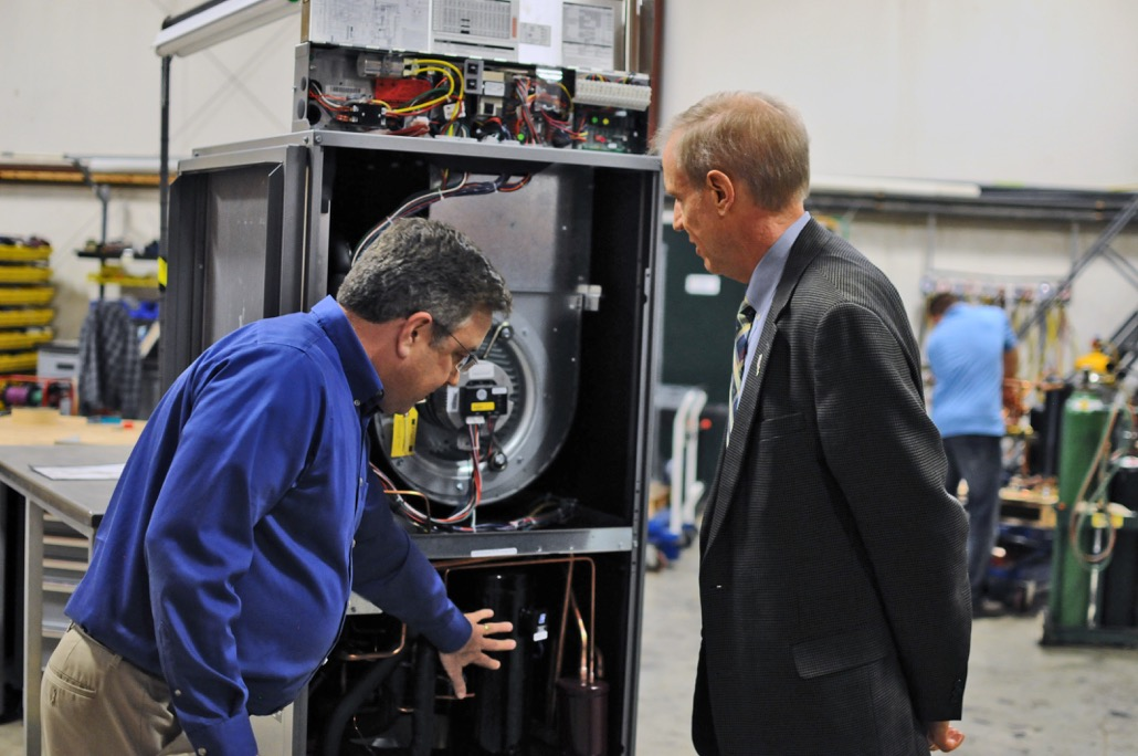 Illinois Governor Bruce Rauner is looking at geothermal products