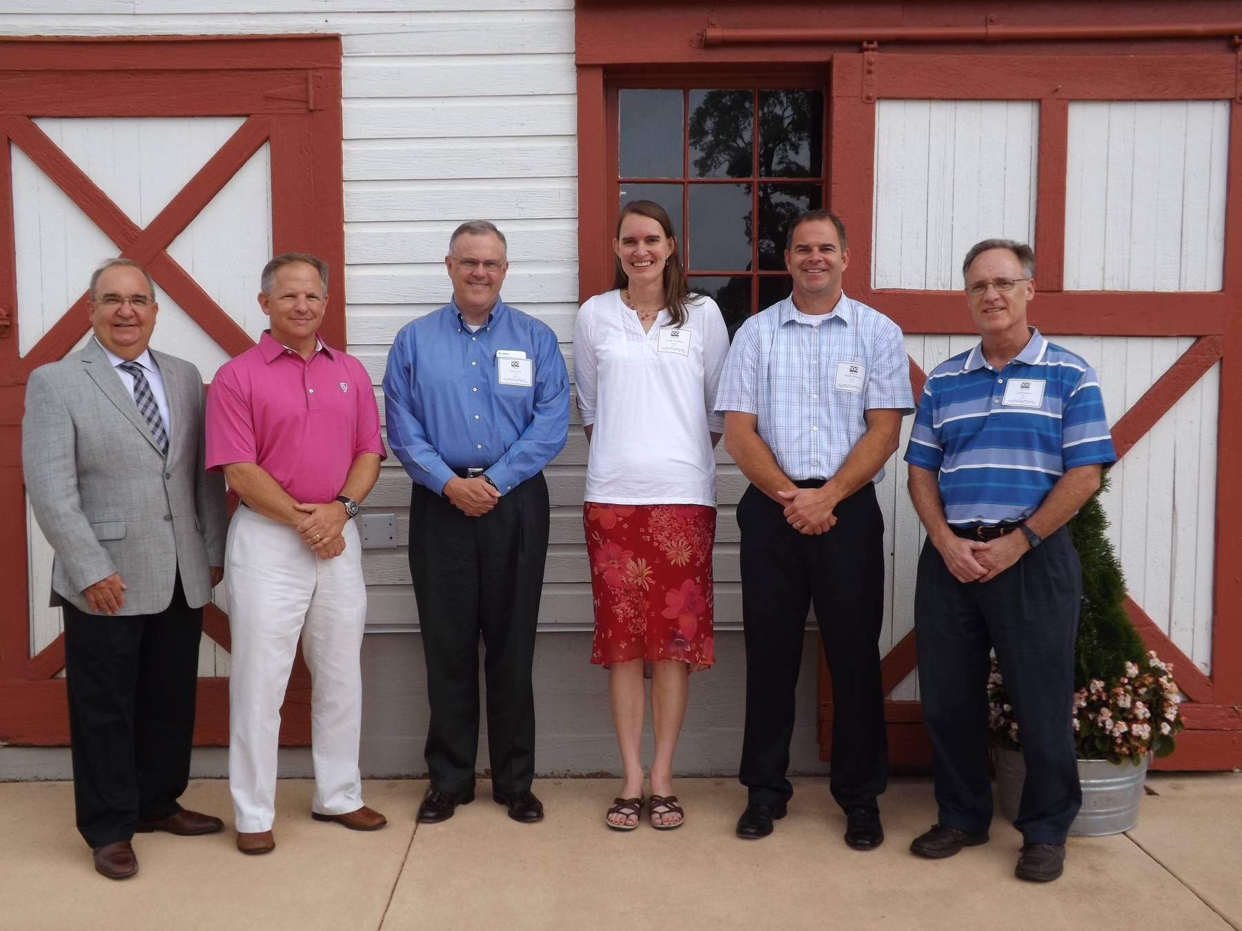 From left to right John Walters Business Unit Manager Bahnson Environmental Specialties Jim Hutcherson CLO and VP Human Resources Joe Burns EMCOR Executive VP amp Interim CEO Bahnson Katie Overton CFO Mark Malloy Business Unit Manager Intermech and Joe Keane Business Unit Manager Bahnson Mechanical Systems