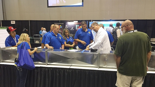 NCI instructor David Richardson goes over the Airside Contest rules with Comfortech attendees