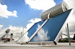 Rooftopmounted solar water heater Rooftopmounted solar water heater
