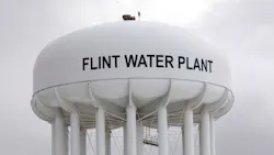 The Flint Water Plant tower is shown January 13 2016 in Flint Michigan On Tuesday Michigan Gov Rick Snyder activated the National Guard to help the American Red Cross distribute water to Flint residents to help them deal with the lead contamination that is in the City of Flint39s water supply The Flint Water Plant tower is shown January 13 2016 in Flint Michigan On Tuesday Michigan Gov Rick Snyder activated the National Guard to help the American Red Cross distribute water to Flint residents to help them deal with the lead contamination that is in the City of Flint39s water supply