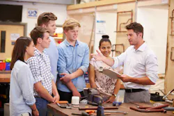 A group of plumbing students A group of plumbing students